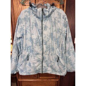 Women’s Pulse Light Blue Extra Large Winter Jacket with Hood and Pockets